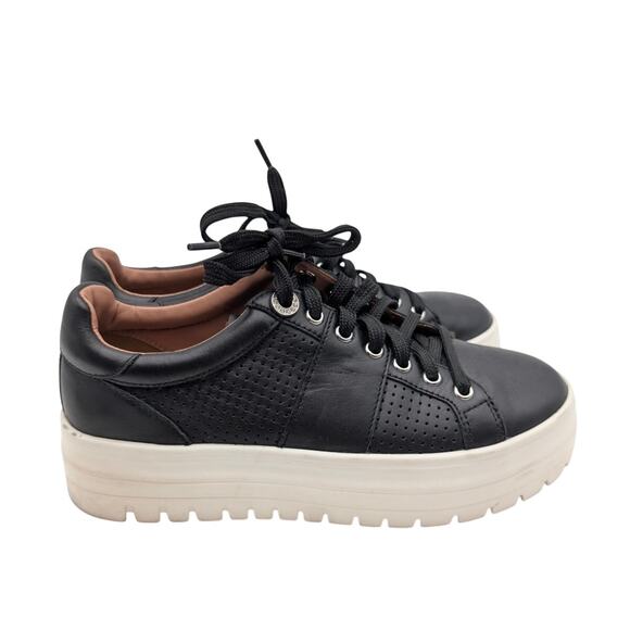 Linea Paolo Jett Platform Sneaker Shoes Lace-Up Women's Black Size US6M EU37 - Picture 4 of 10